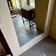 White wooden mirror 245 x 125 cm