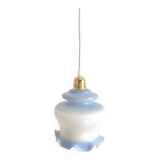 Opaque glass tulip pendant light