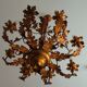 Large mid century gold plated chandelier by Hans Kögl, 1960s