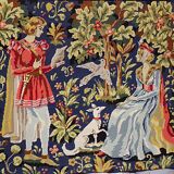 Large Needlepoint Canvas Tapestry - Margot de Paris - The Let