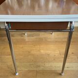 Formica table with extension cords