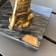 Pair of marble and brass bookends
