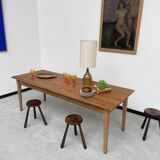 Pine and oak farmhouse table 220 cm