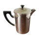 Old silver metal piston coffee maker