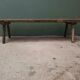 Wooden bench with deep seat
