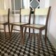 Formica chairs and wood