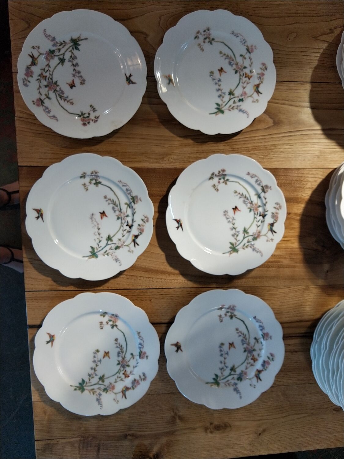 6 Art Nouveau flat plates