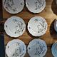 6 Art Nouveau flat plates