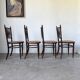 Set of 4 Fischel cane bistro chairs n019