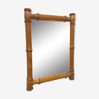 Bamboo wood mirror