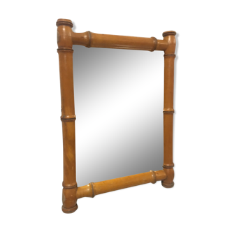 Bamboo wood mirror