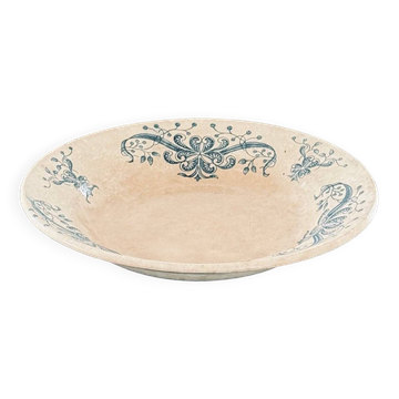 Plat creux Fayence de Lyon