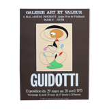 Poster Exhibition Guidotti Art and Value 1973