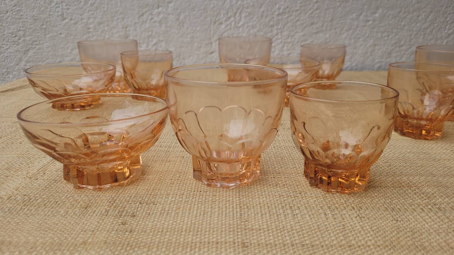 60's amber glasses