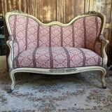 Antique Louis XV style bench – Napoleonic III period – 110 cm