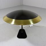 Rare desk lamp in brass & glass 1950’s