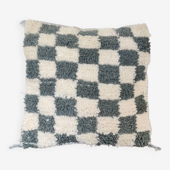 Berber cushion Damier Gray Béni Ouarain