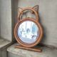 Vintage bamboo mirror