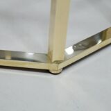 Brass  Italian coffee table by Romeo Rega, 1970s
