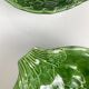 Salad service green leaf artichoke vintage salad bowl + 6 bowls 70s