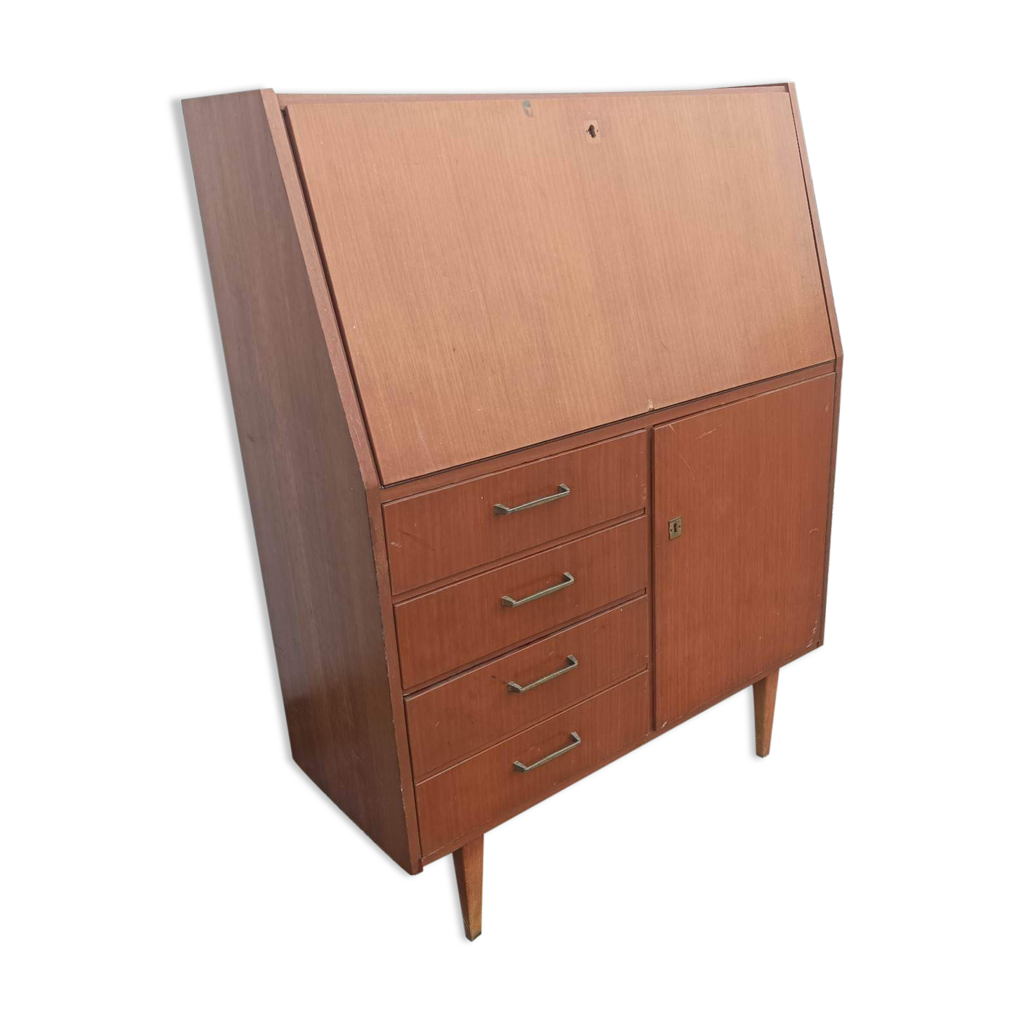 Writing desk 4 vintage drawers