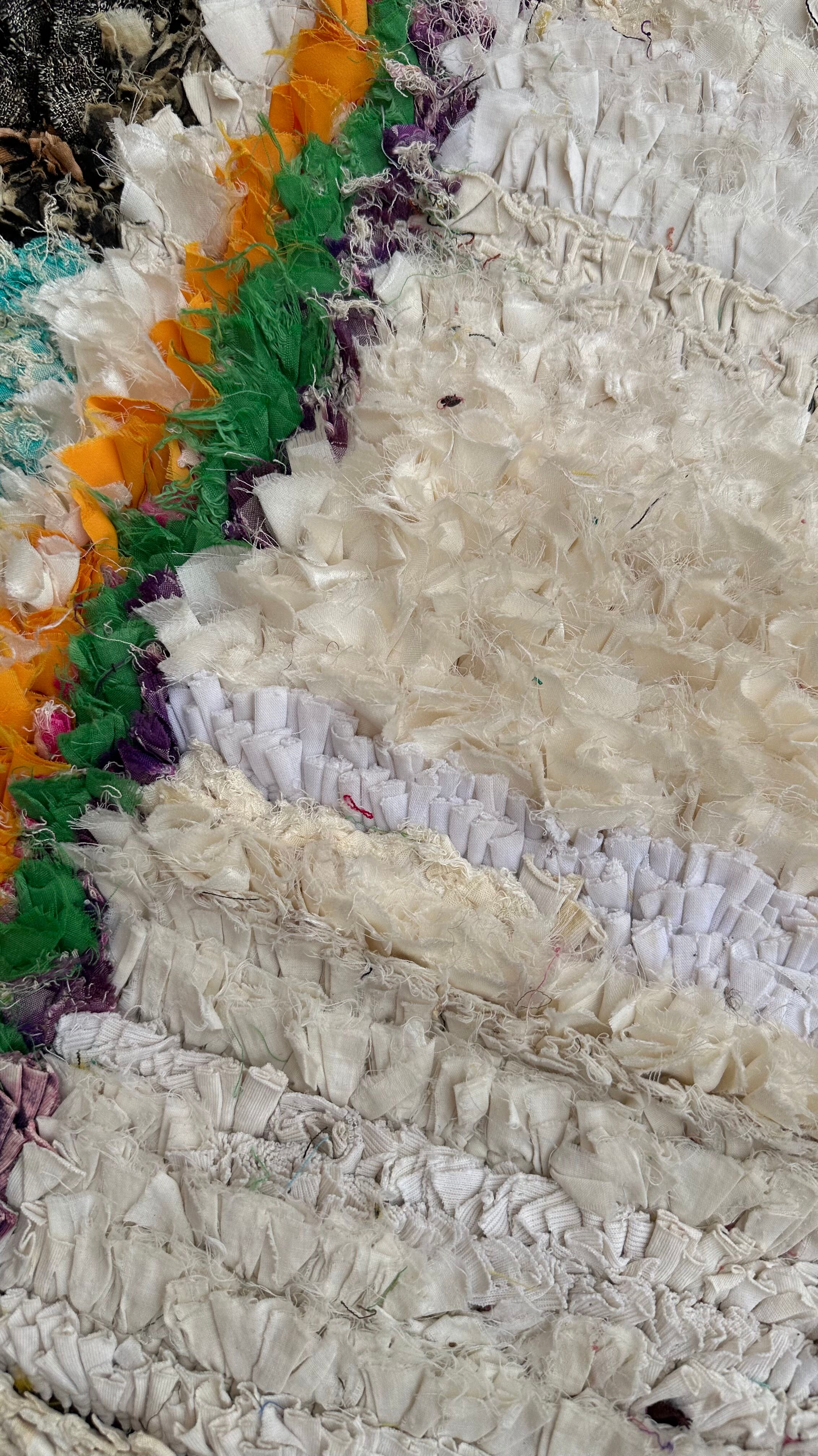 Boucherouite carpet - 121 x 226 cm