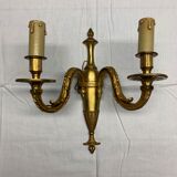 Louis XVI style wall lamp in gilded bronze
