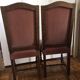 Paire de chaises en velours style Louis XIII