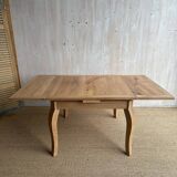 Table ancienne en châtaignier massif rénovée – extensible