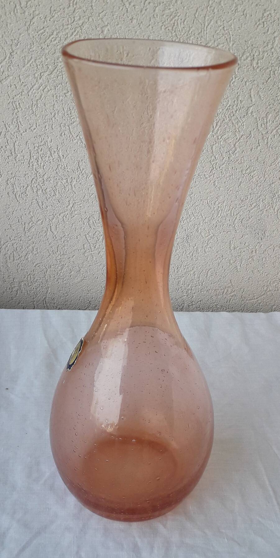 Bubble glass vase