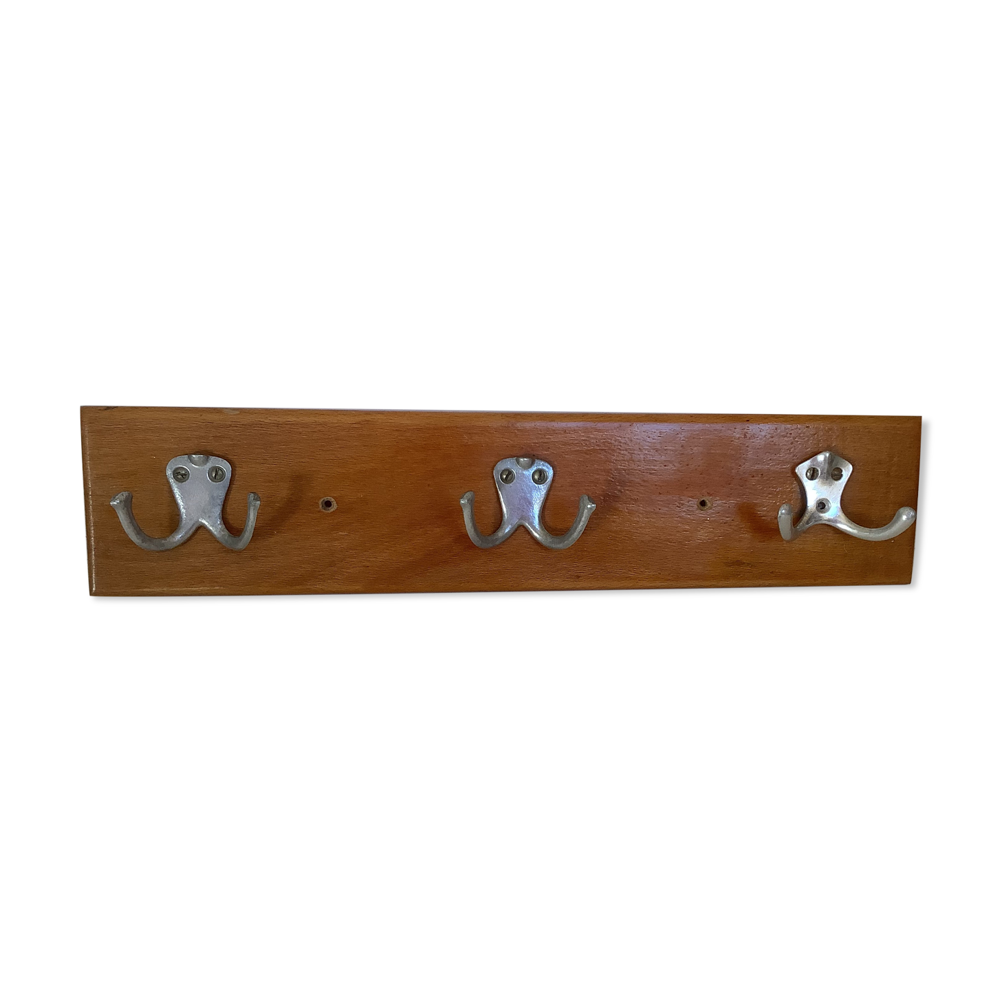 Wooden wall coat rack 3 hooks