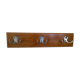 Wooden wall coat rack 3 hooks