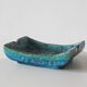 Mid-Century Modern Rimini Blue Ceramic Ashtray by Aldo Londi for Bittosi