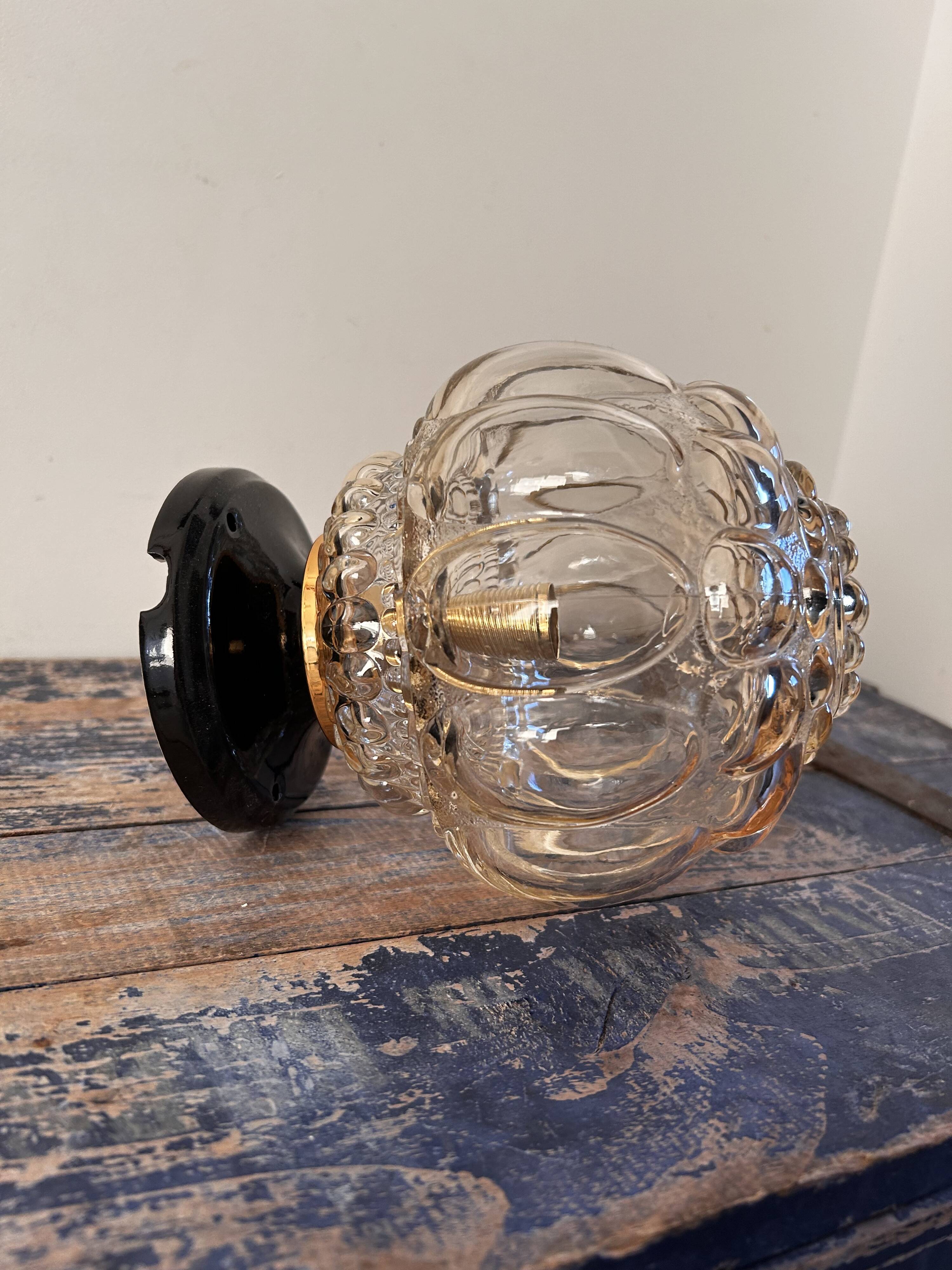 Tynell type glass wall or ceiling light