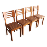 lot de 4 Chaises , design vintage