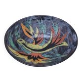 Salad bowl by jeannette and georges picard in enamelled ceramic, france 1960