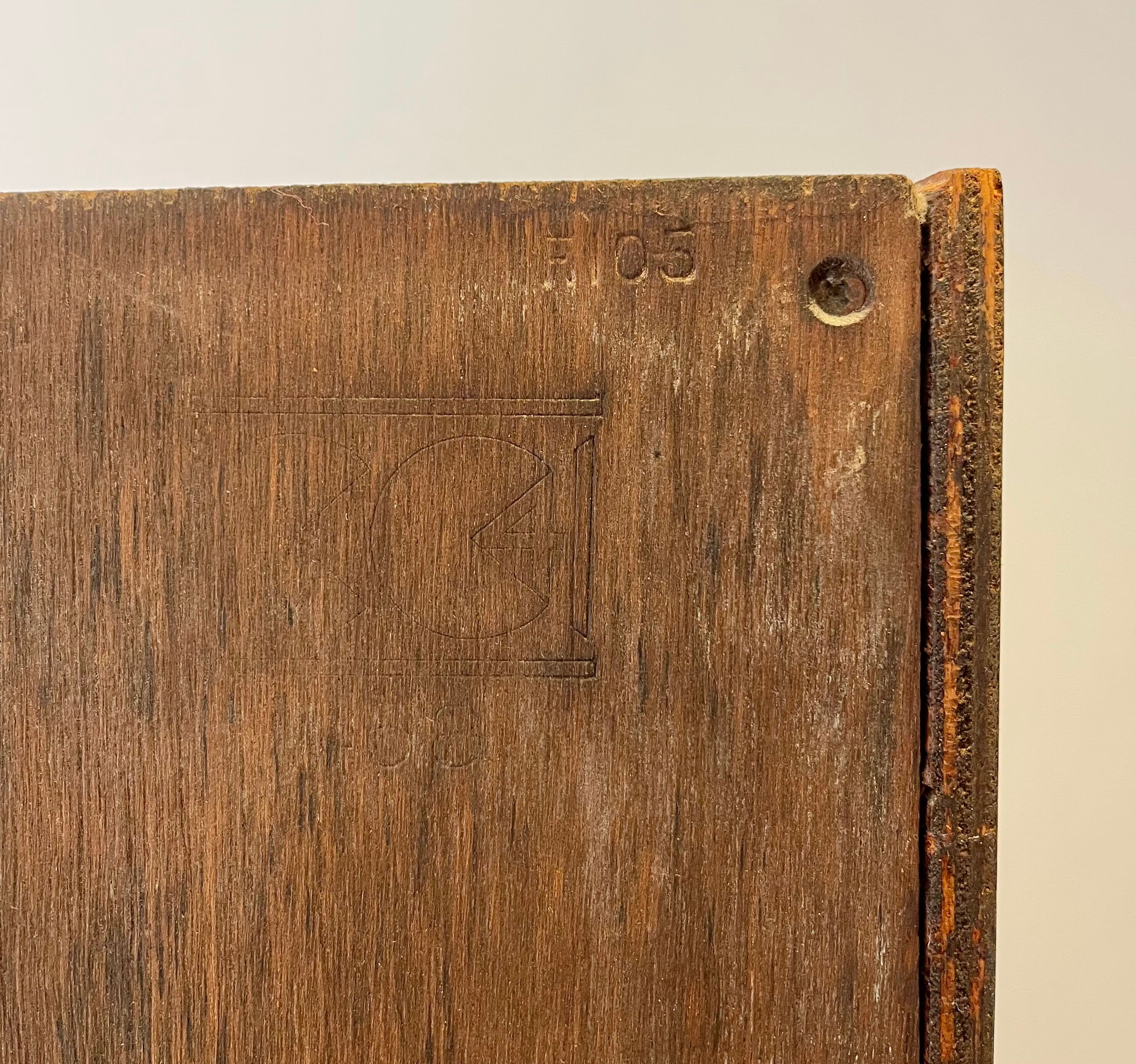 Vintage single art deco wardrobe