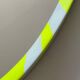 1970's oval wall mirror Schönbruch neon yellow