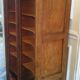 Double oak curtained filing cabinet