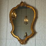 Vintage gold baroque mirror / wall mirror