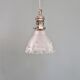 Suspension Holophane in ribbed transparent glass, 1930