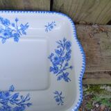 Rectangular hollow dish with blue flower pattern Limcolor