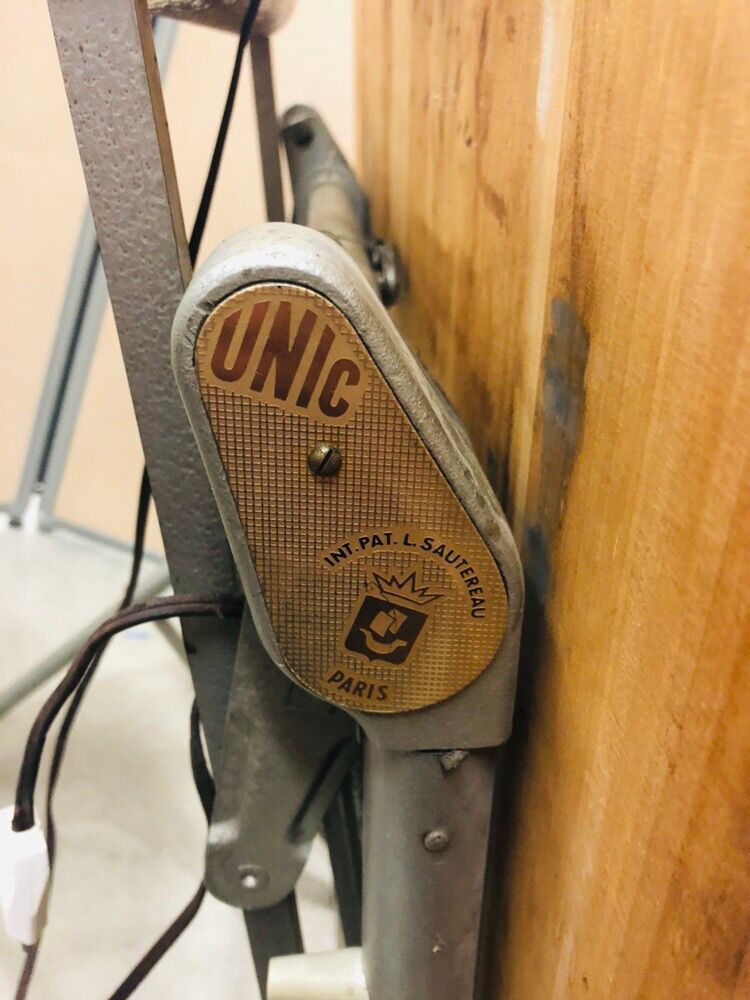 Old architect table of the brand Unic