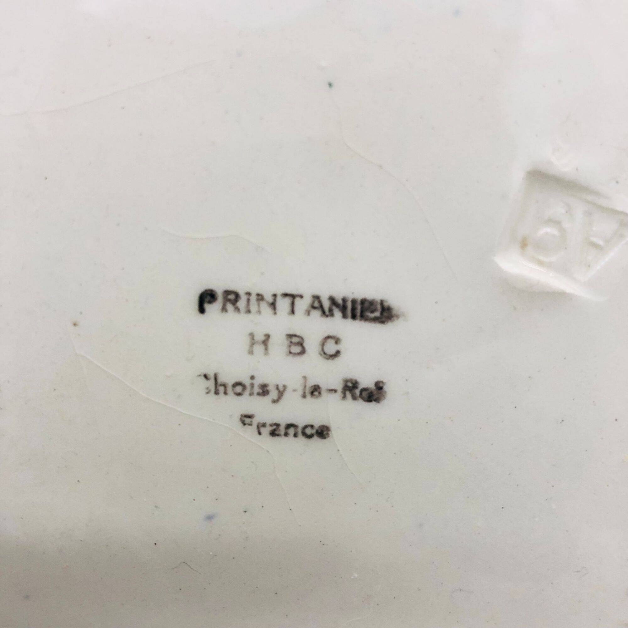 6 dessert plates Hippolyte Boulenger & Cie (HBC)