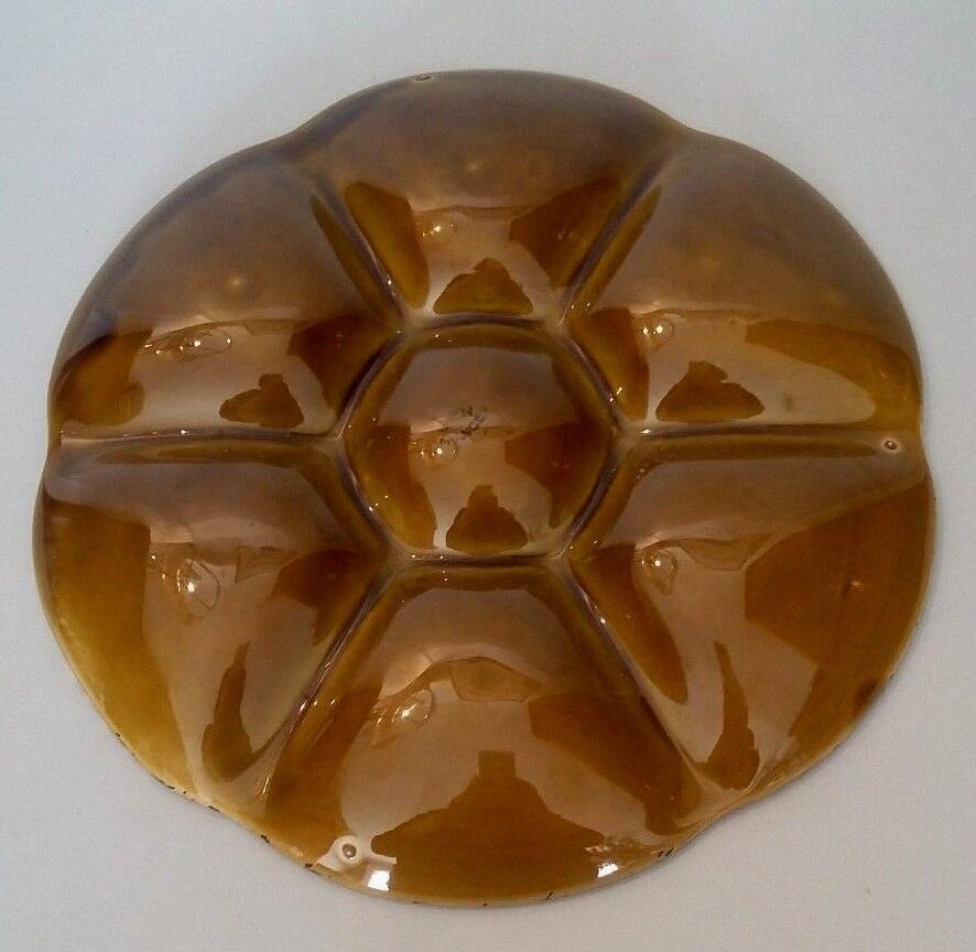 Gien earthenware oyster plate