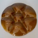 Assiette à huîtres en faïence Gien