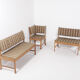Bench in 3 elements and pair of chairs by Kurt Østervig for KP Møbler Denmark 1960