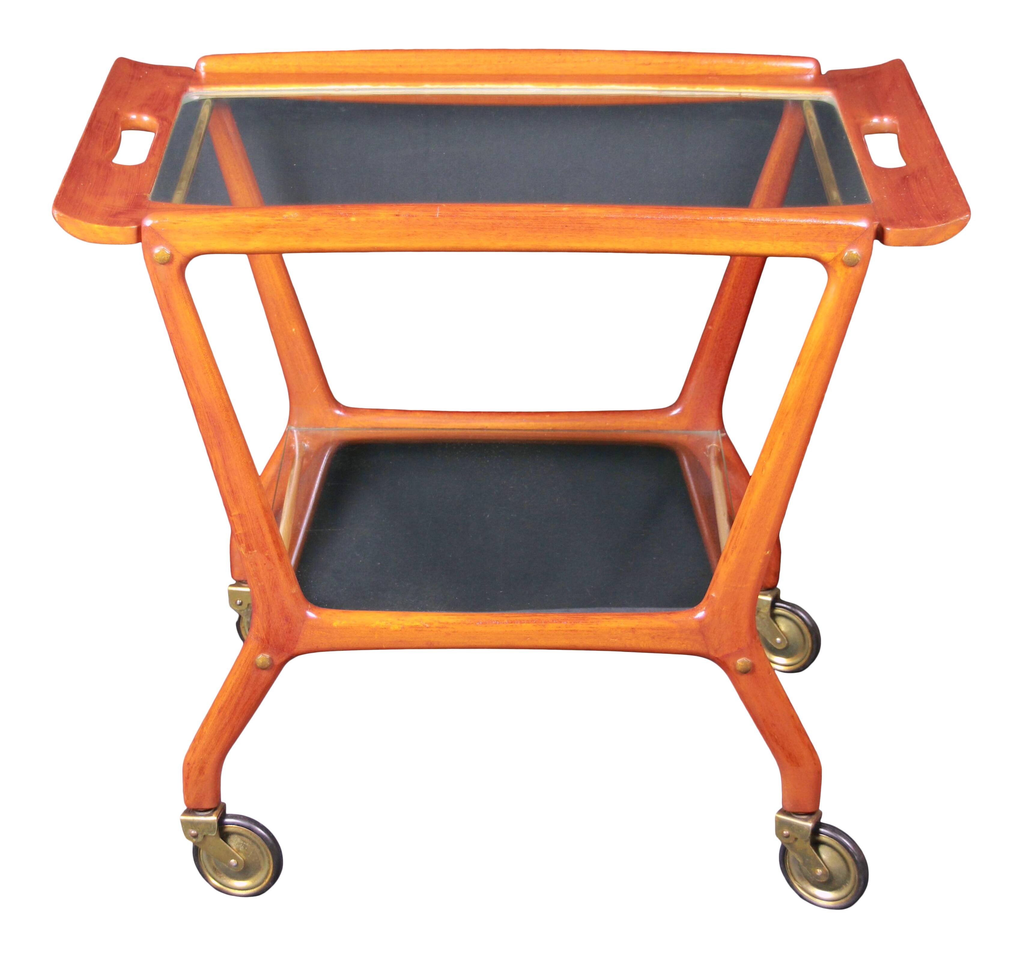 Italian Serving Trolley, Ico Parisi Style for Angelo de Baggis, 1950s