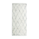 Berber rug 80 x 180 cm white black diamond