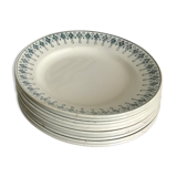 Ten old St Amand plates